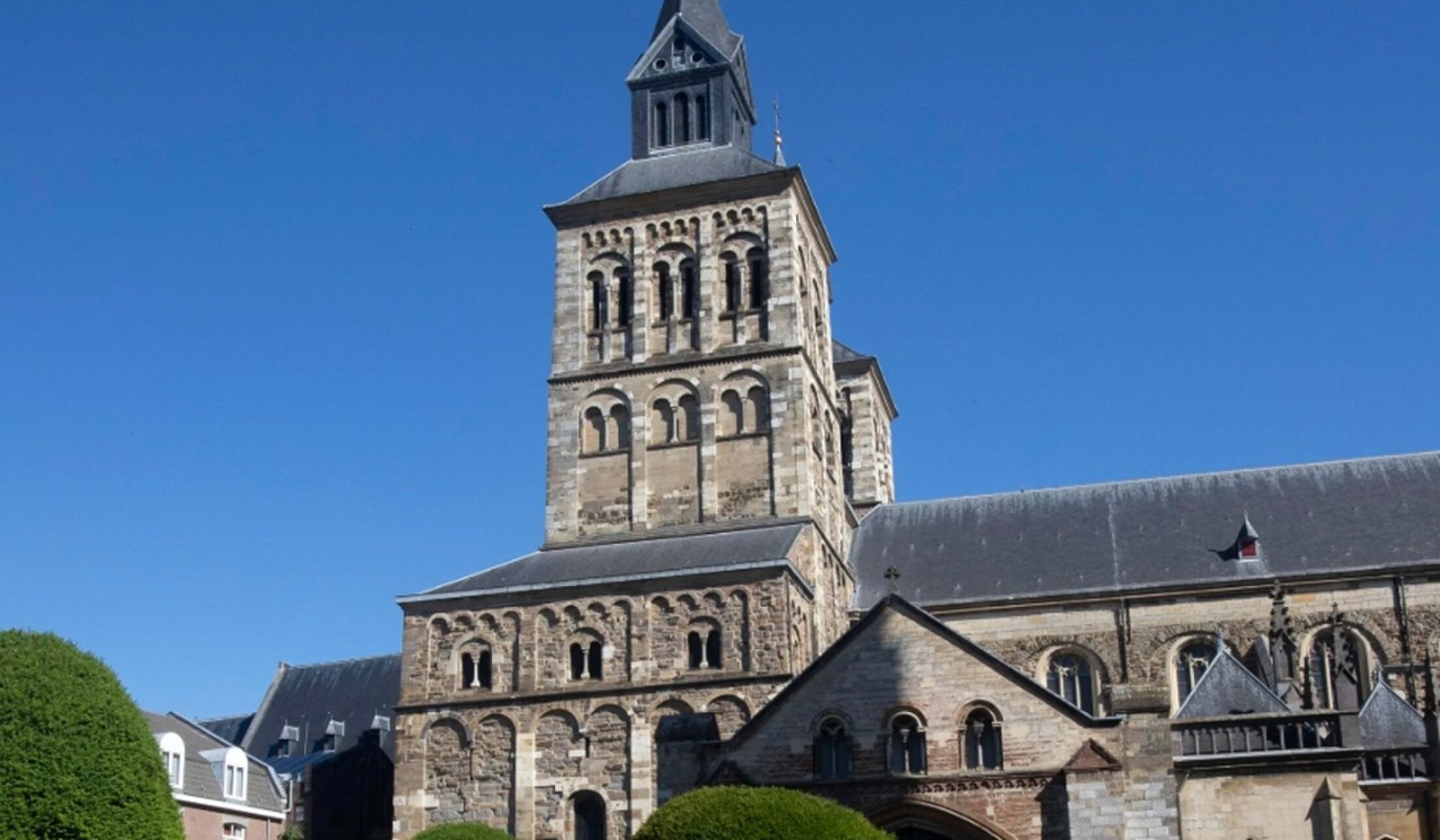 De voorzijde van het stadskasteel in Maastricht.