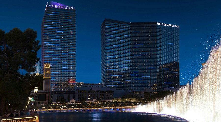 Zo ziet het Cosmopolitan of Las Vegas eruit in de nacht