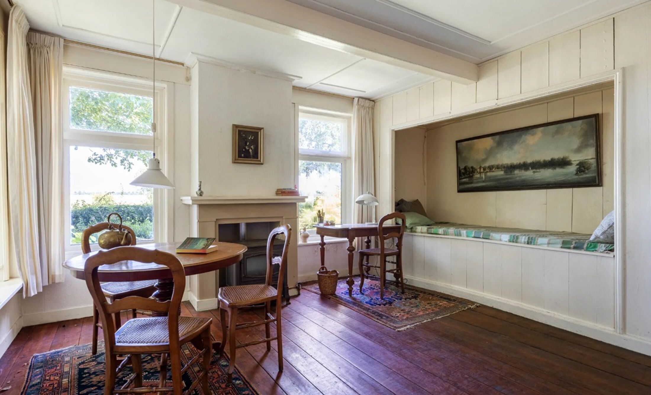 De living van de vrijstaande woning.