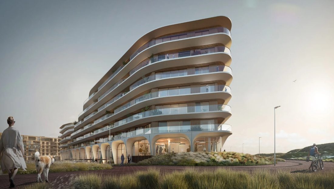 Het exterieur van het op Funda aangeboden penthouse.