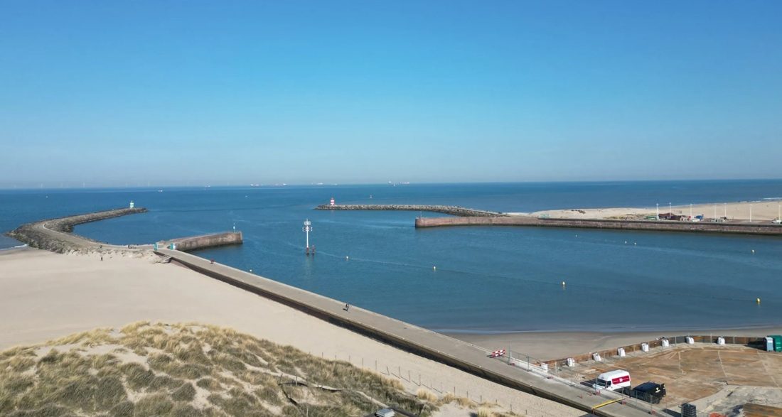 De unieke view op de Noordzee.