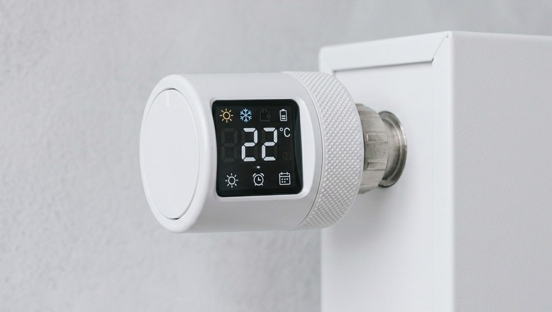 De draaiknop van een radiator.
