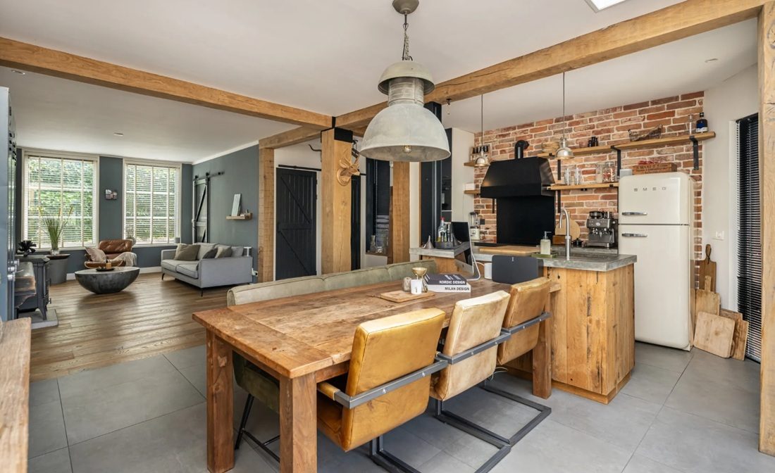 De begane grond van de woning.