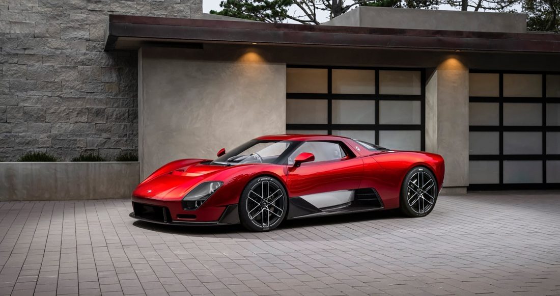 De voorzijde van de McLaren-supercar.