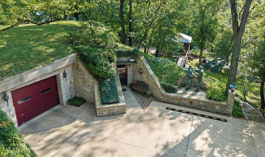 Het Hobbit-huis in Ohio.