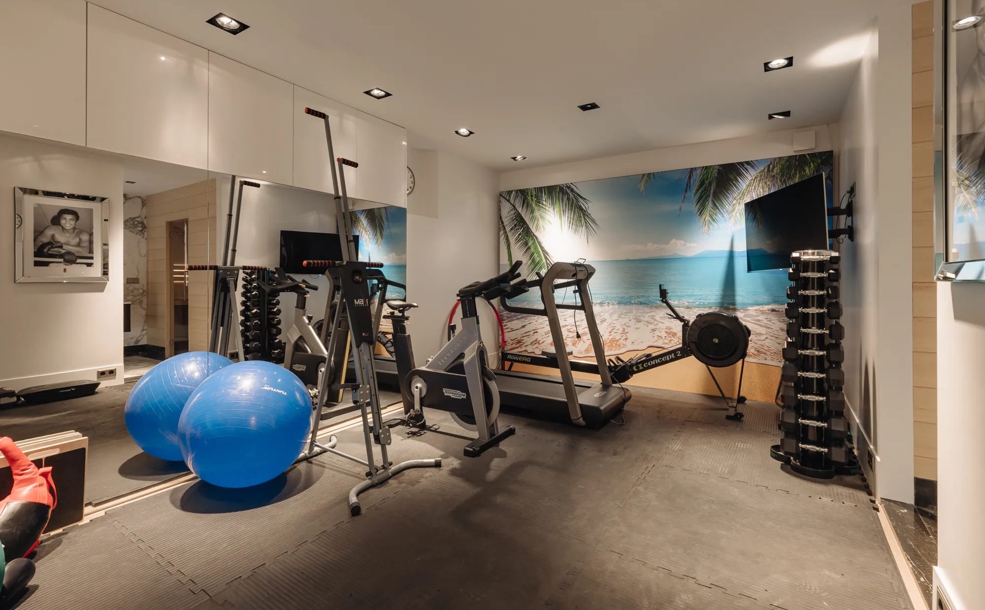 De gym van de woning.