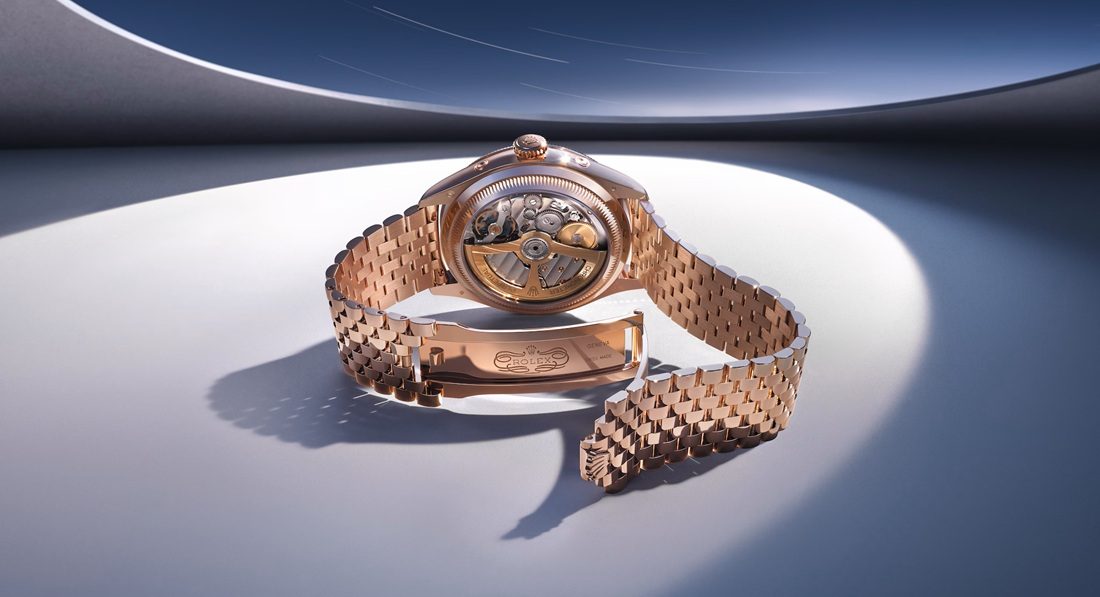 De achterzijde van een Rolex Perpetual Padellone.