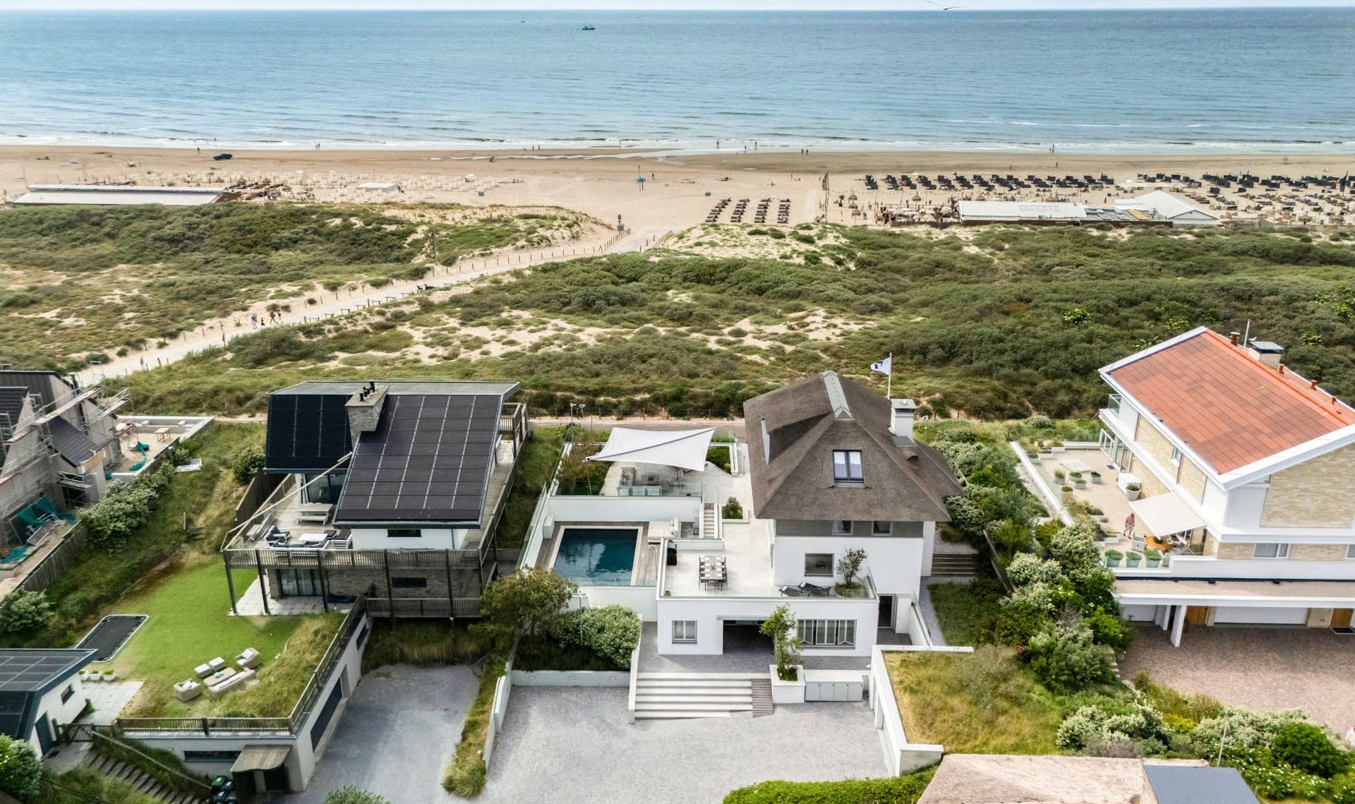 De unieke ligging van de woning.
