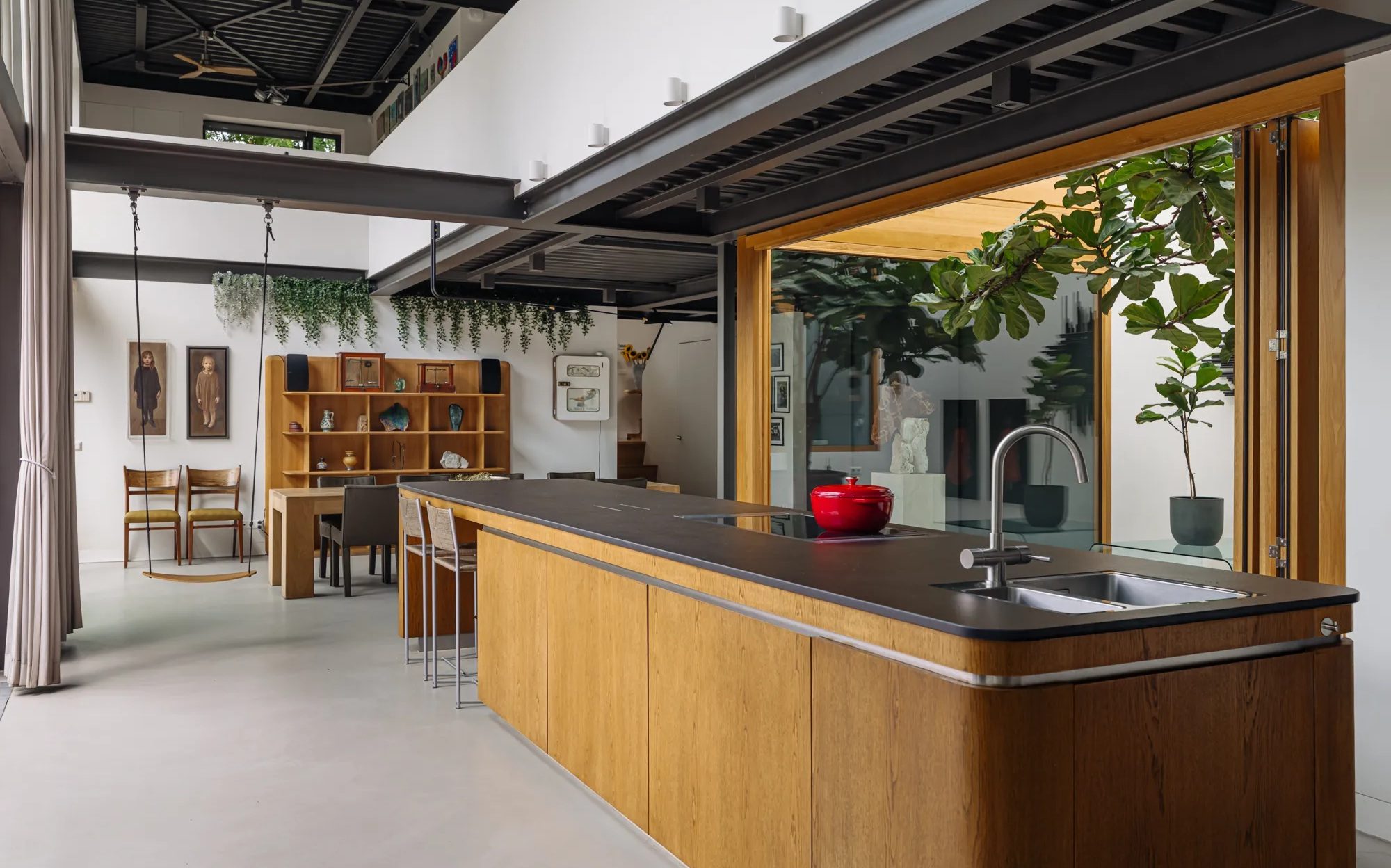 De luxe keuken van de designvilla.