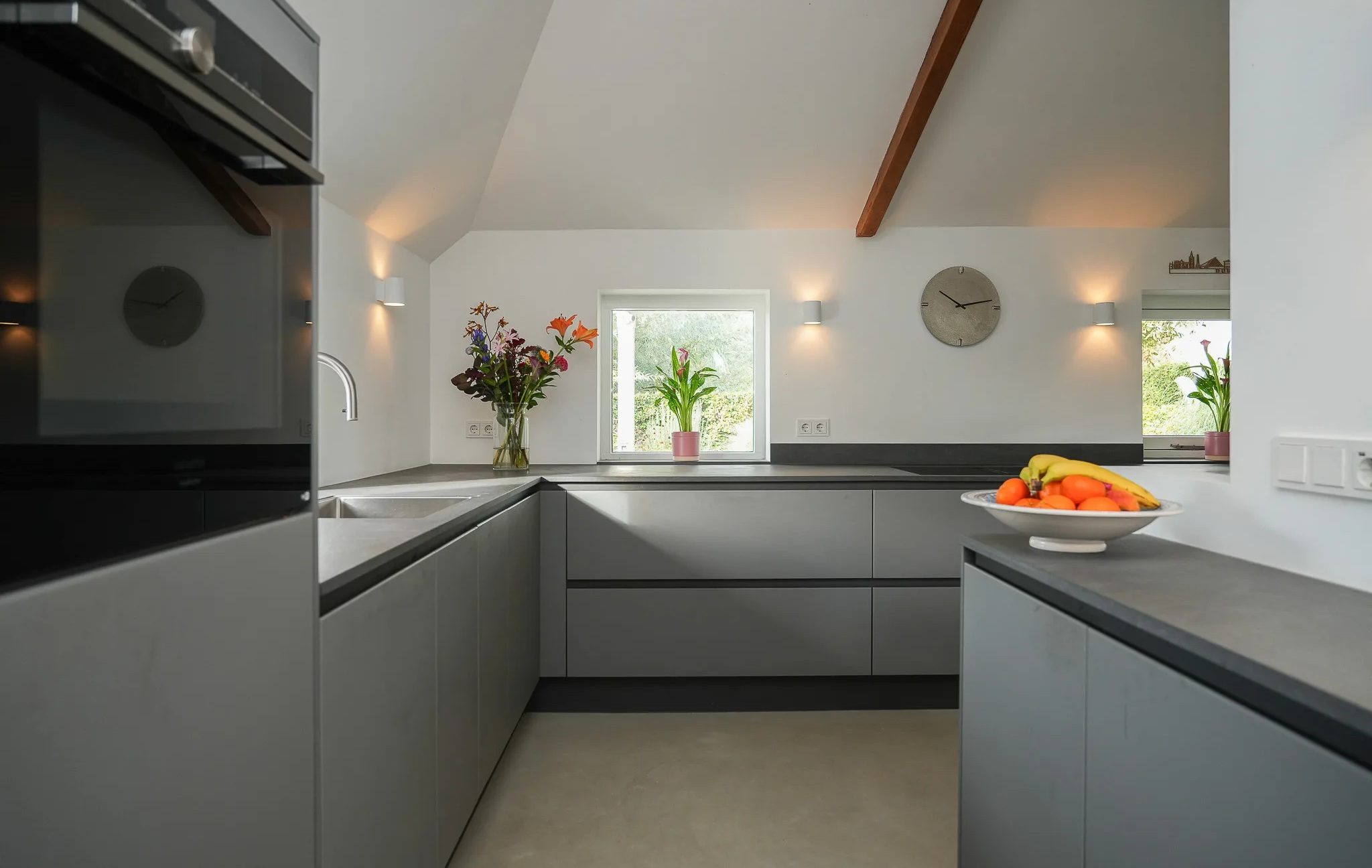 De keuken van de woning.