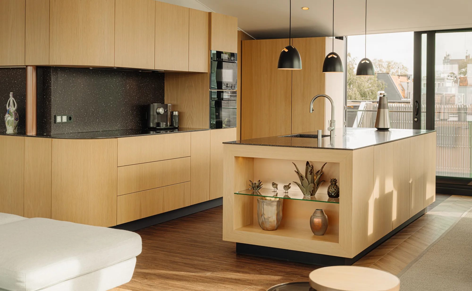 De keuken van de woning.