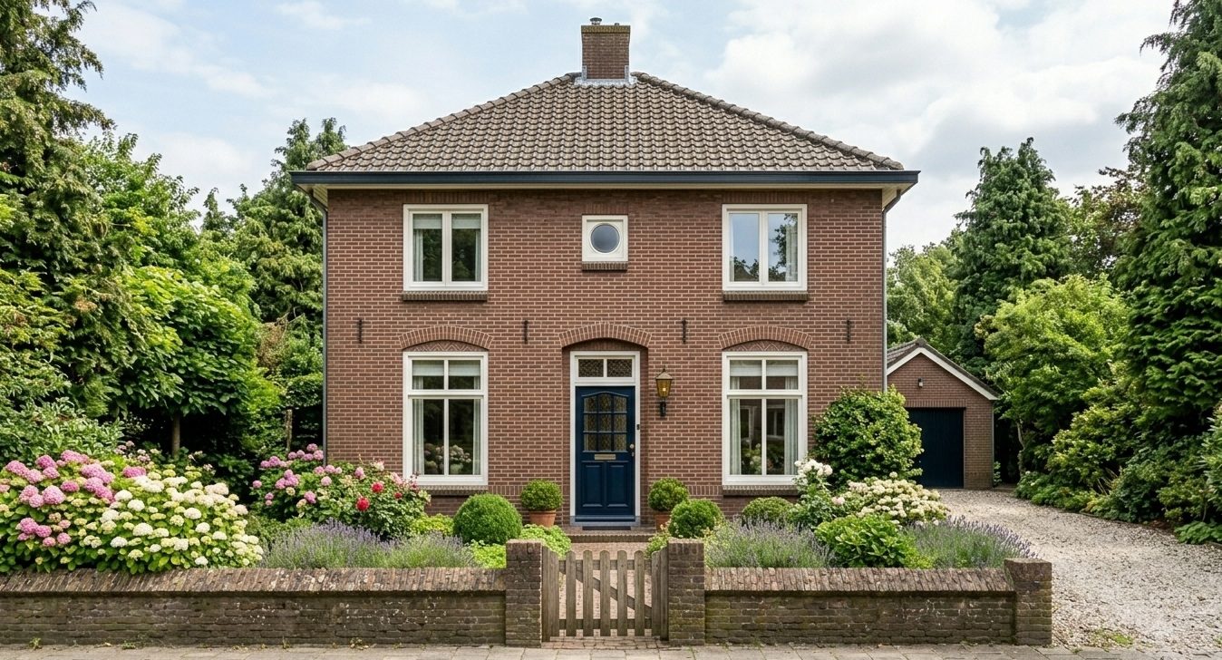 Een vrijstaande woning.