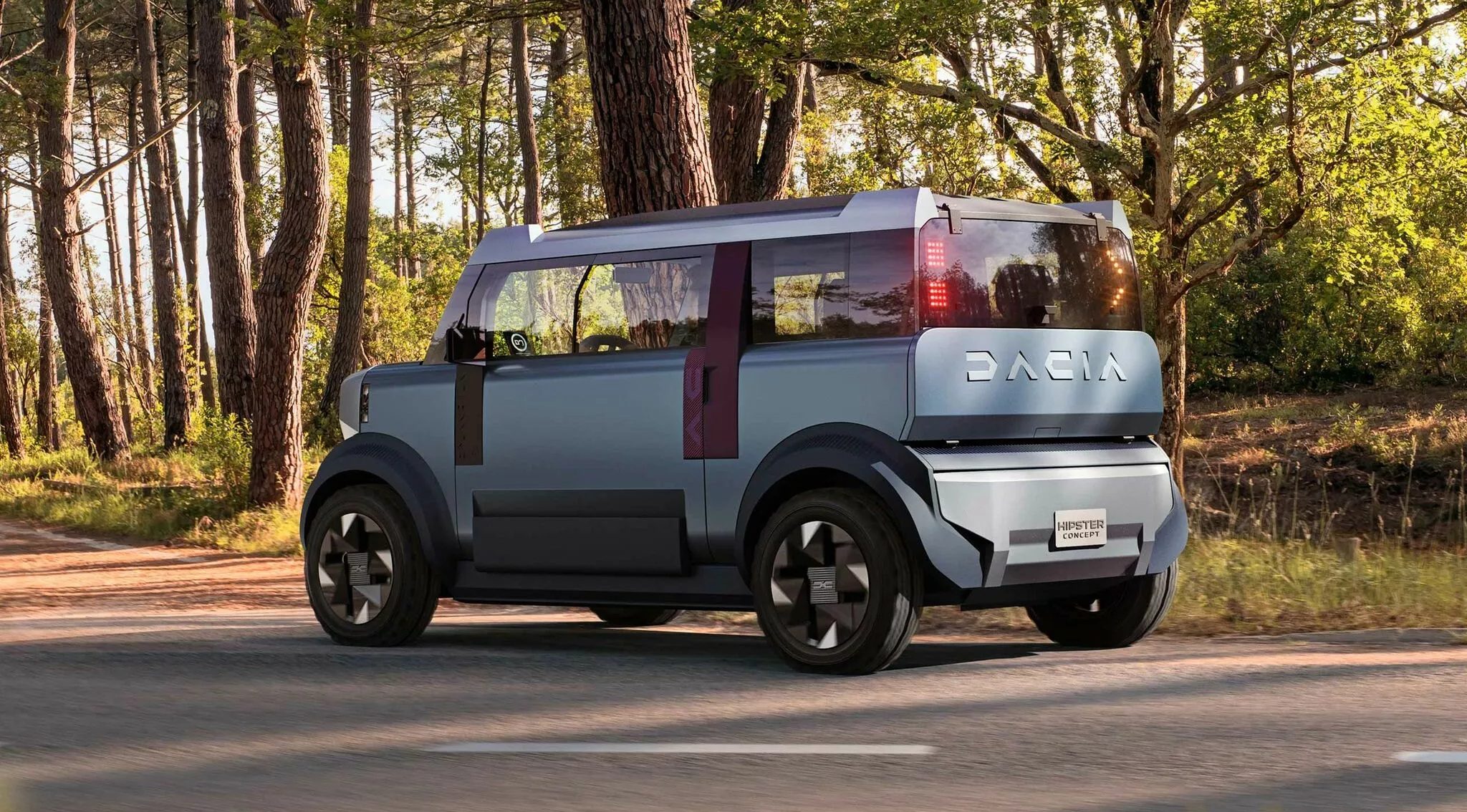 De buitenzijde van de door Dacia ontwikkelde mini-EV.