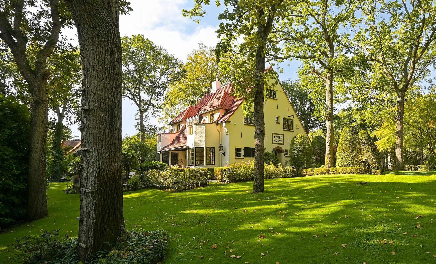 De tuin van Villa Ymkerhoeve.