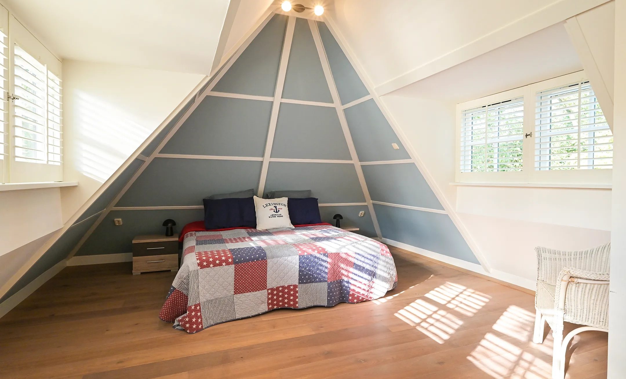 Een van de slaapkamers.