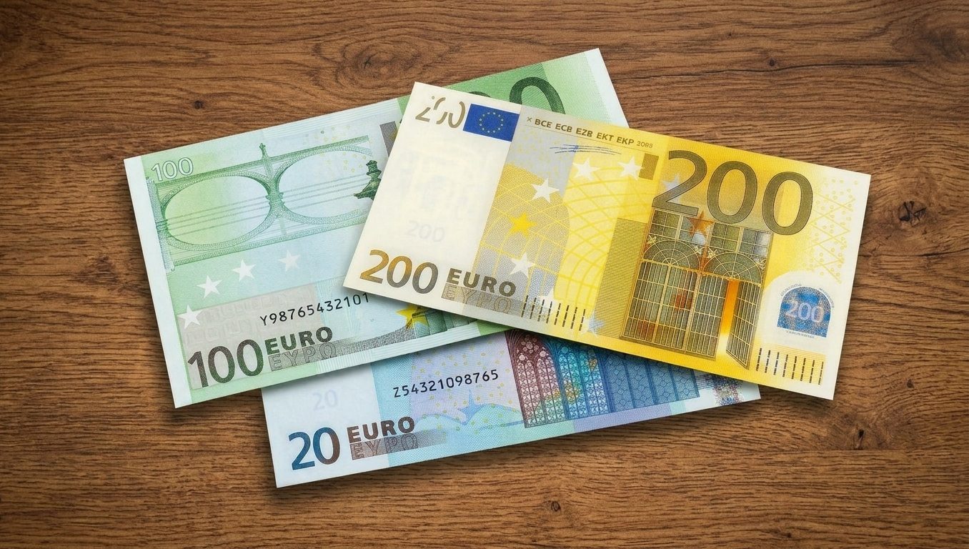 Bankbiljetten, die moeilijk te sparen zijn voor jongeren.
