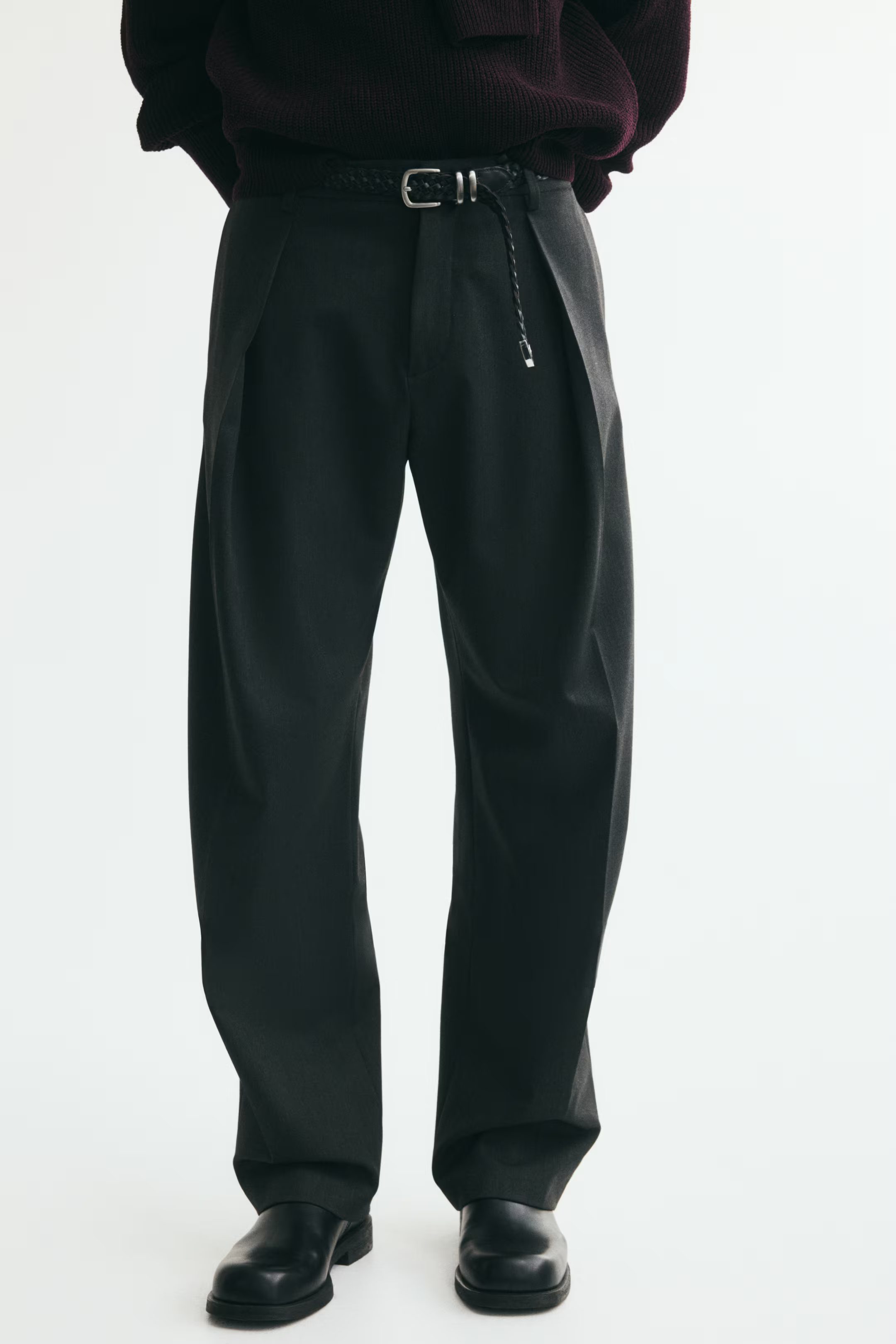 Pantalon met plooien van de H&M