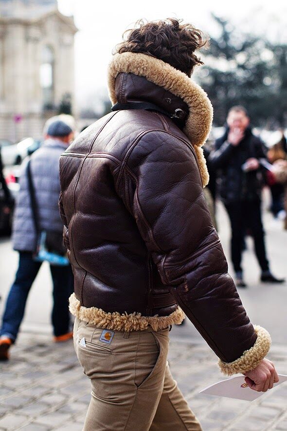 MAN MAN Shearling Jacket Style Inspiration 006