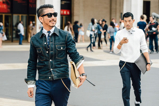 shirt tie denim man