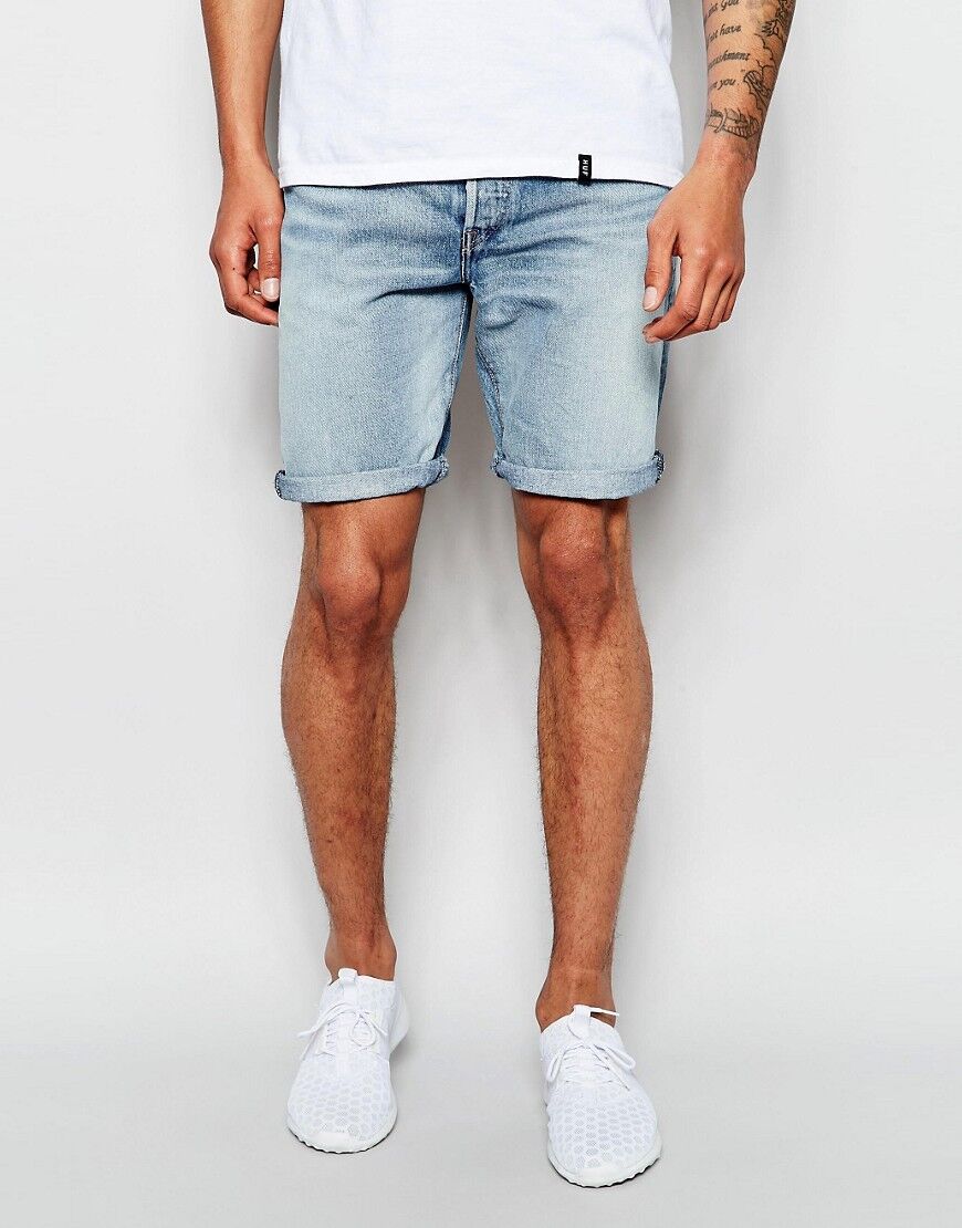 man man denim shorts