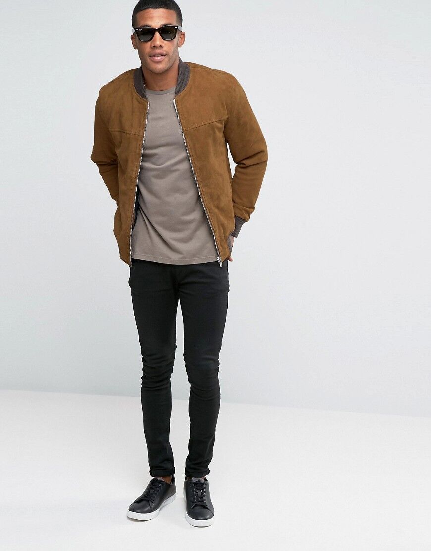 Heren River island jas suede bomber jackets MAN MAN