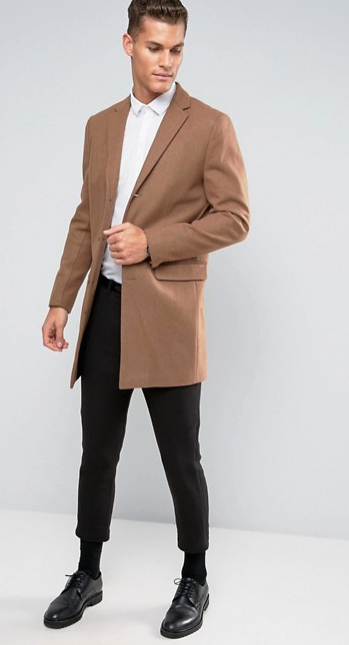 new look-camel coats-winterjas-heren-MAN MAN