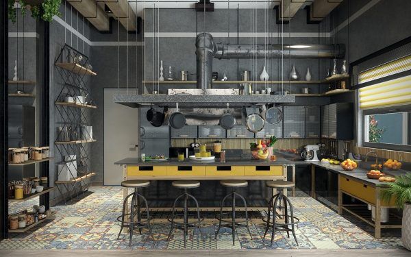 industrieel-keuken-loft-manman