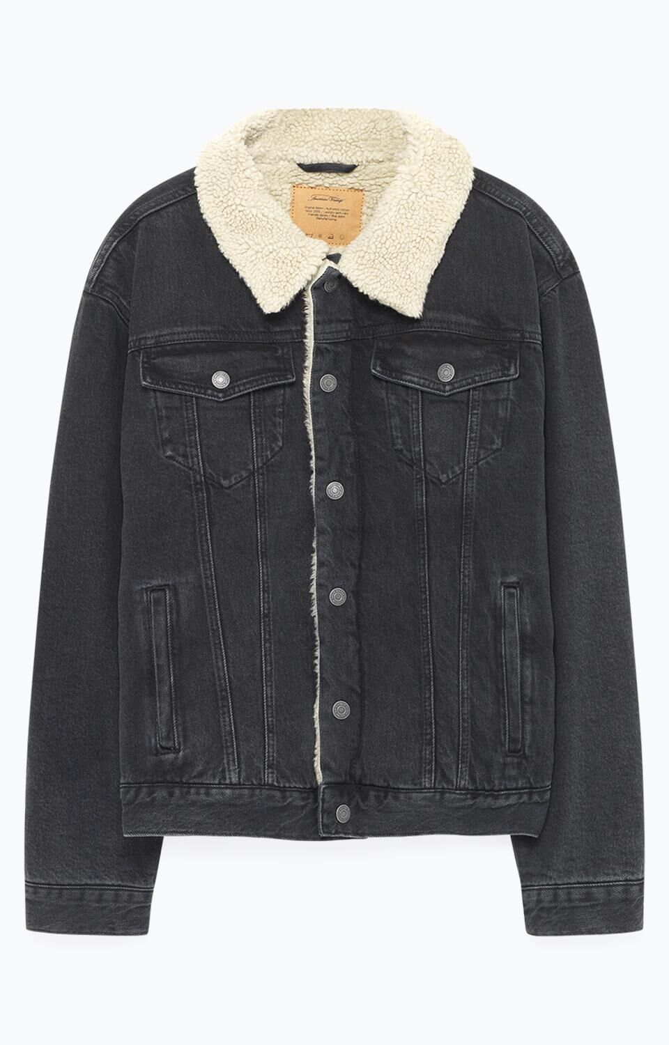 denim jacket teddy kraag