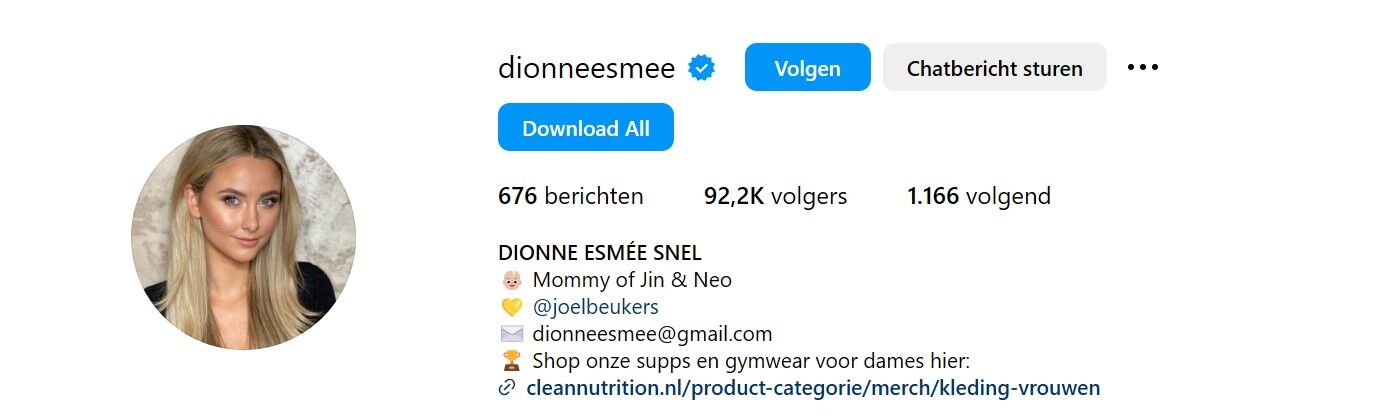 dionne esmee snel ex vriendin joel beukers instagram