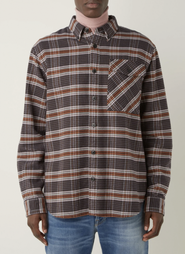 Regular fit overshirt van flanel