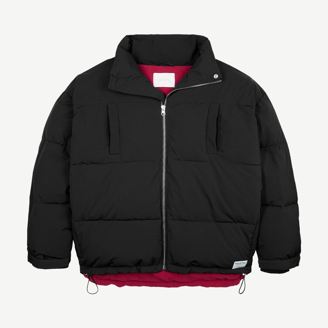 zwarte puffer jas jacket