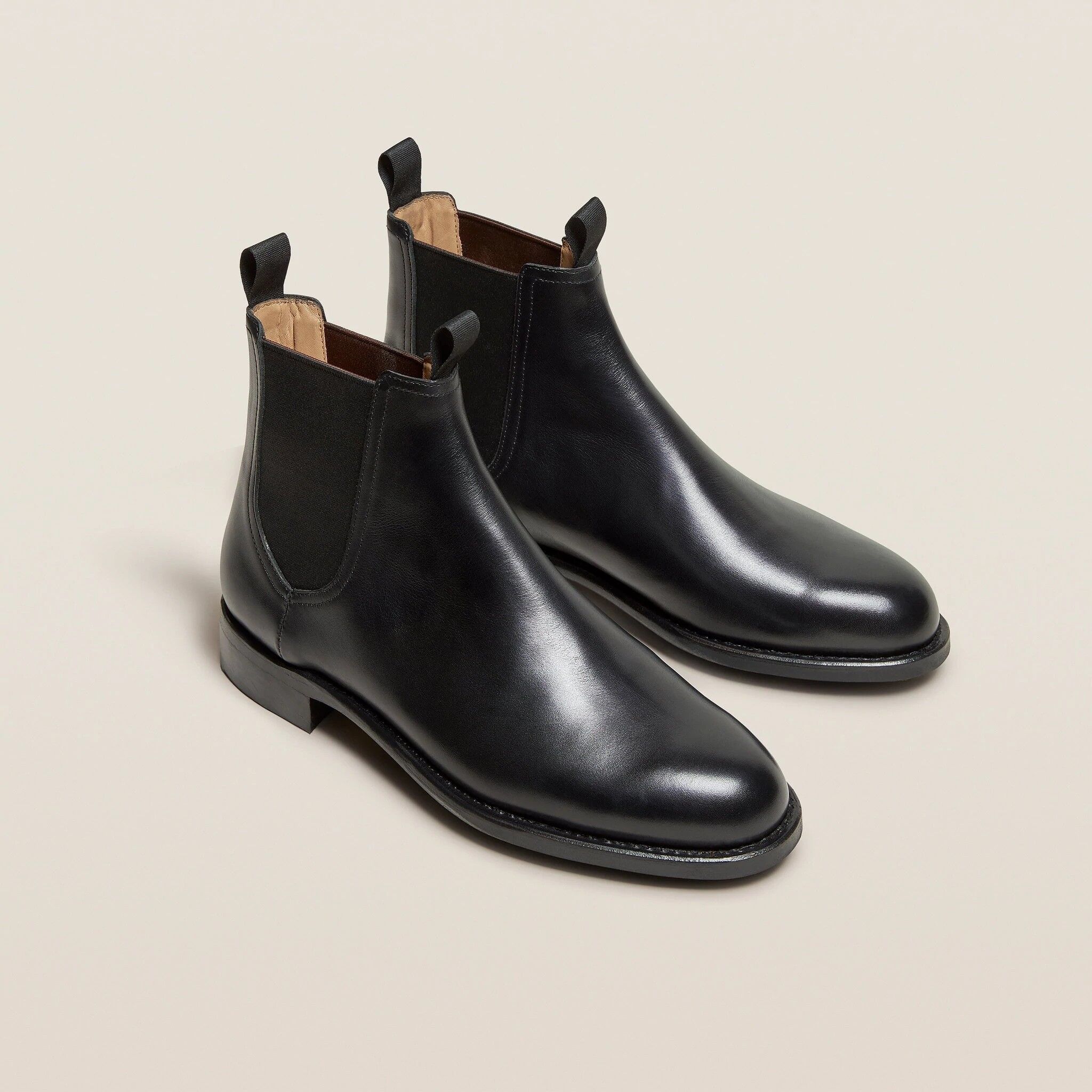 chelsea boots heren zwart leer