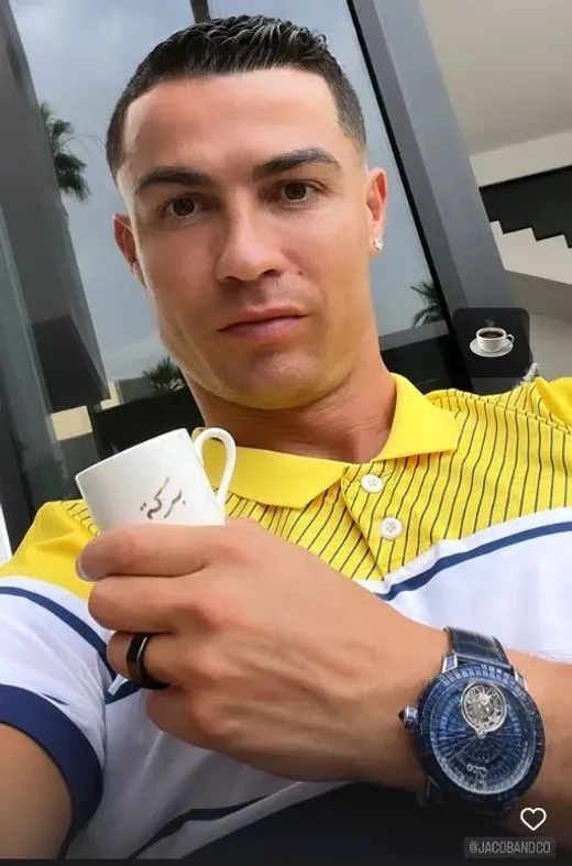 Cristiano Ronaldo gloednieuw horloge