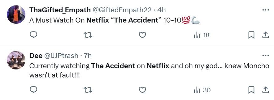 tweets reacties el accidente netflix