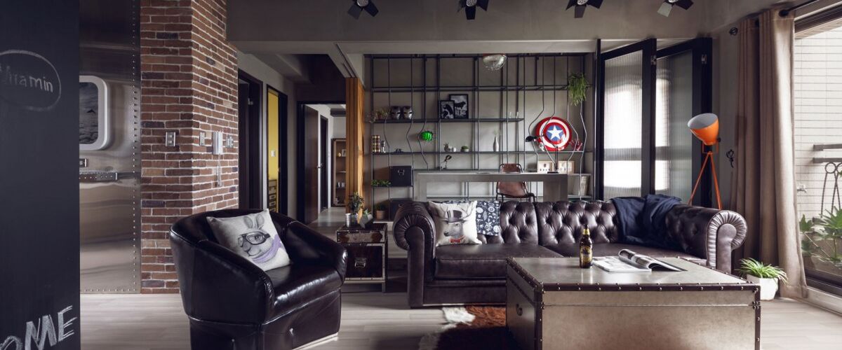 Dit appartement is de ultieme Mancave