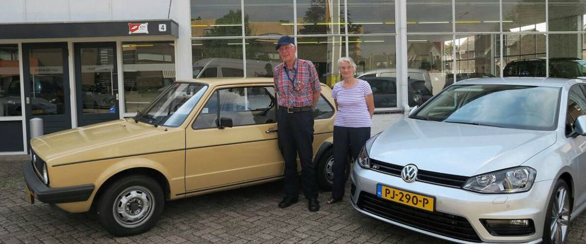 Broer en zus ruilen 38 jaar oude VW golf in met slechts 18.000 KM op de teller