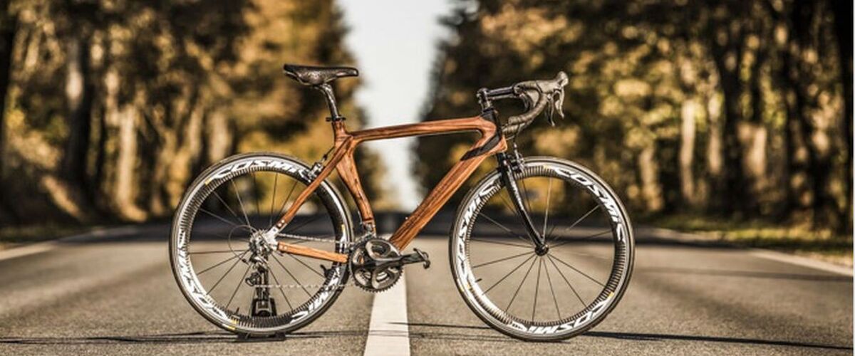 Deze houten fiets is luxe van het hoogste niveau