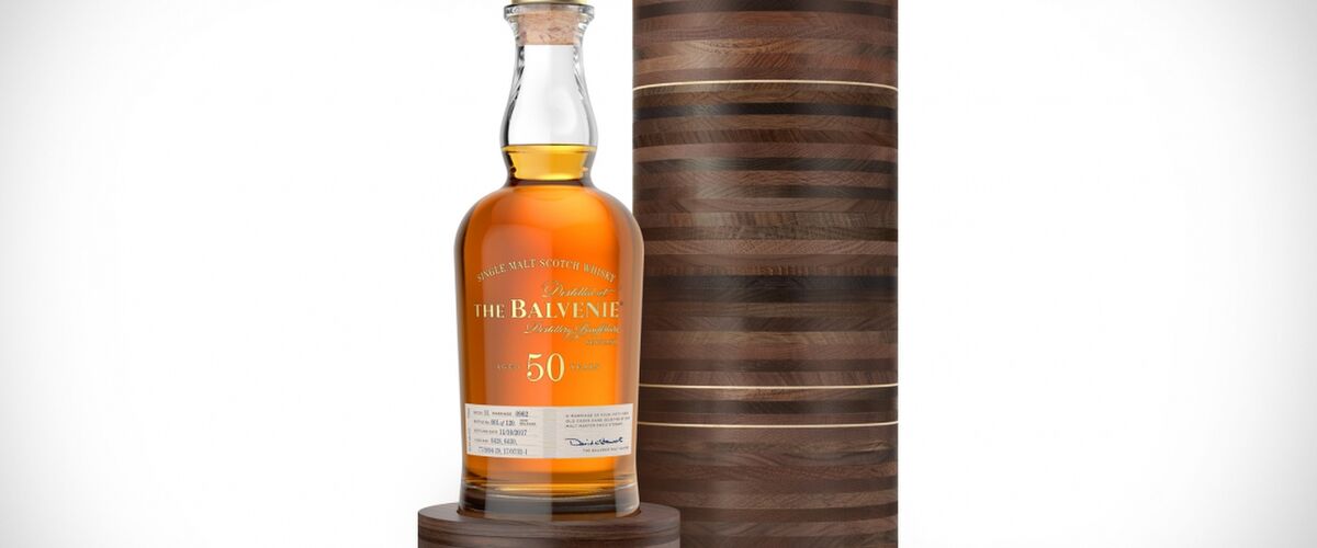 Met deze Balvenie Fifty Scotch Whisky haal je een zéér bijzondere whisky in huis