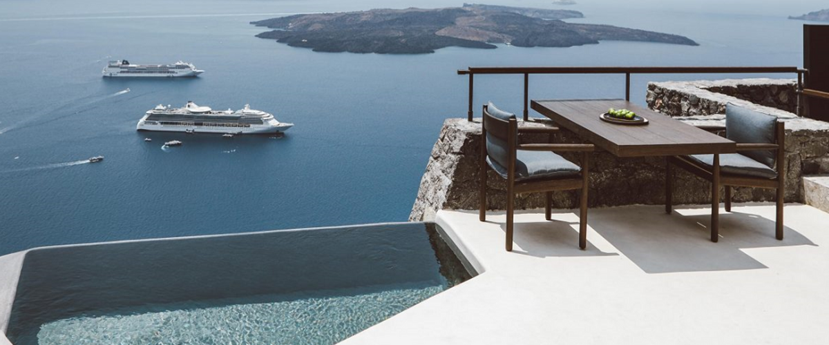 Deze luxe villa in Santorini is de ultieme vakantiebestemming