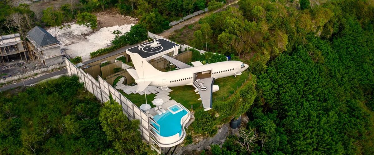 Is deze omgebouwde privéjet op Bali de mooiste Airbnb ter wereld?