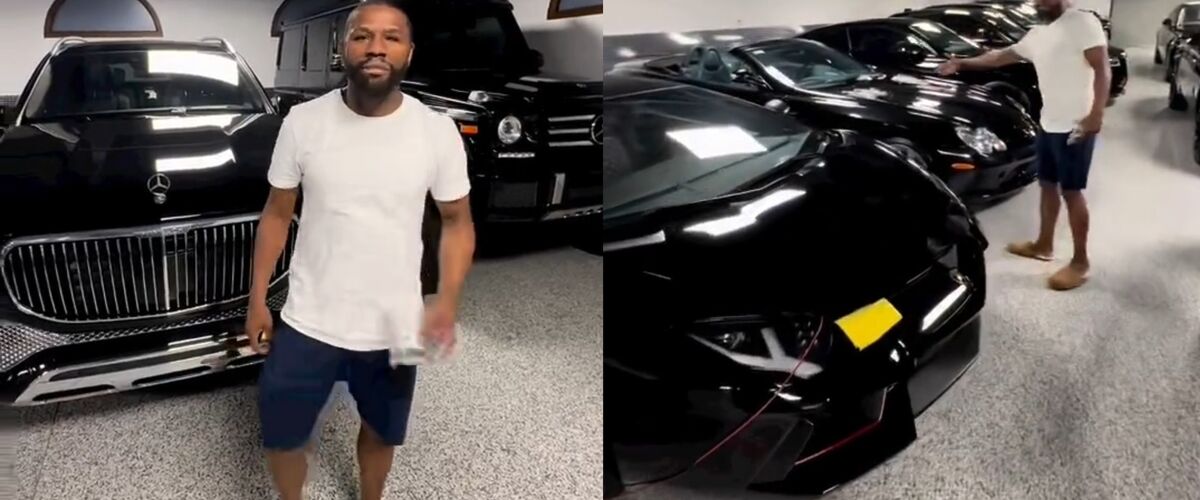 Floyd Mayweather pronkt met leipe verzameling van 17 (!) supercars