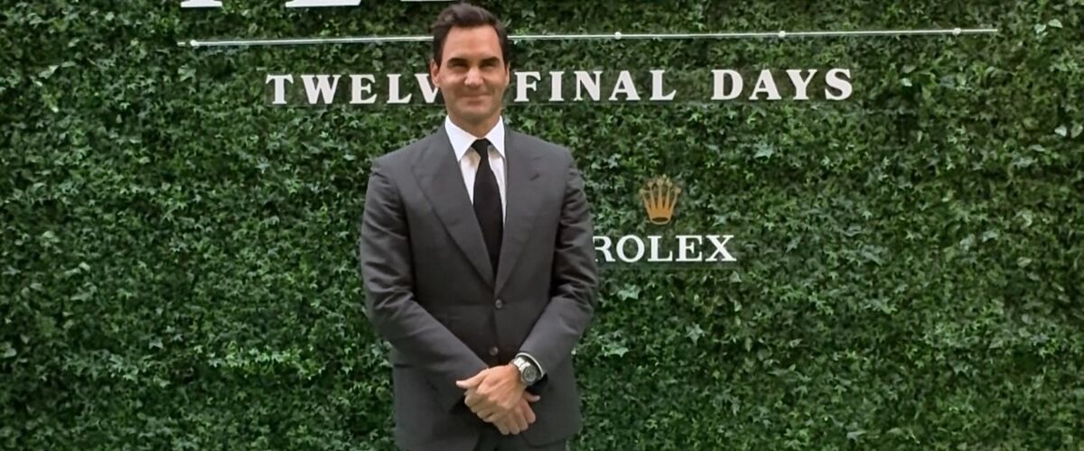 Roger Federer is gespot met héél classy Rolex-sporthorloge om zijn pols