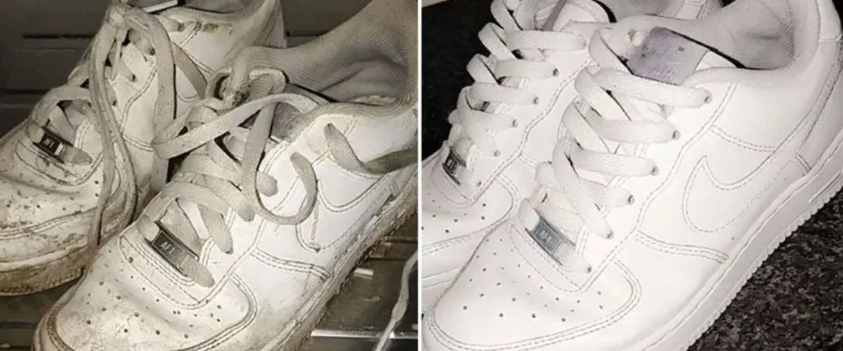 Zo goed als nieuw: moeder deelt effectief schoonmaaktrucje voor witte sneakers