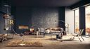stenen muur brick wall woonkamer man man 9