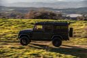 all black land rover defender man man
