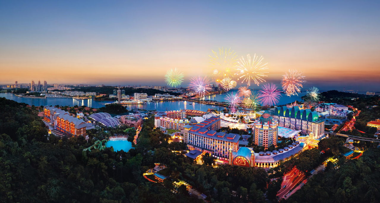Het onwijs mooie Resorts World Sentosa
