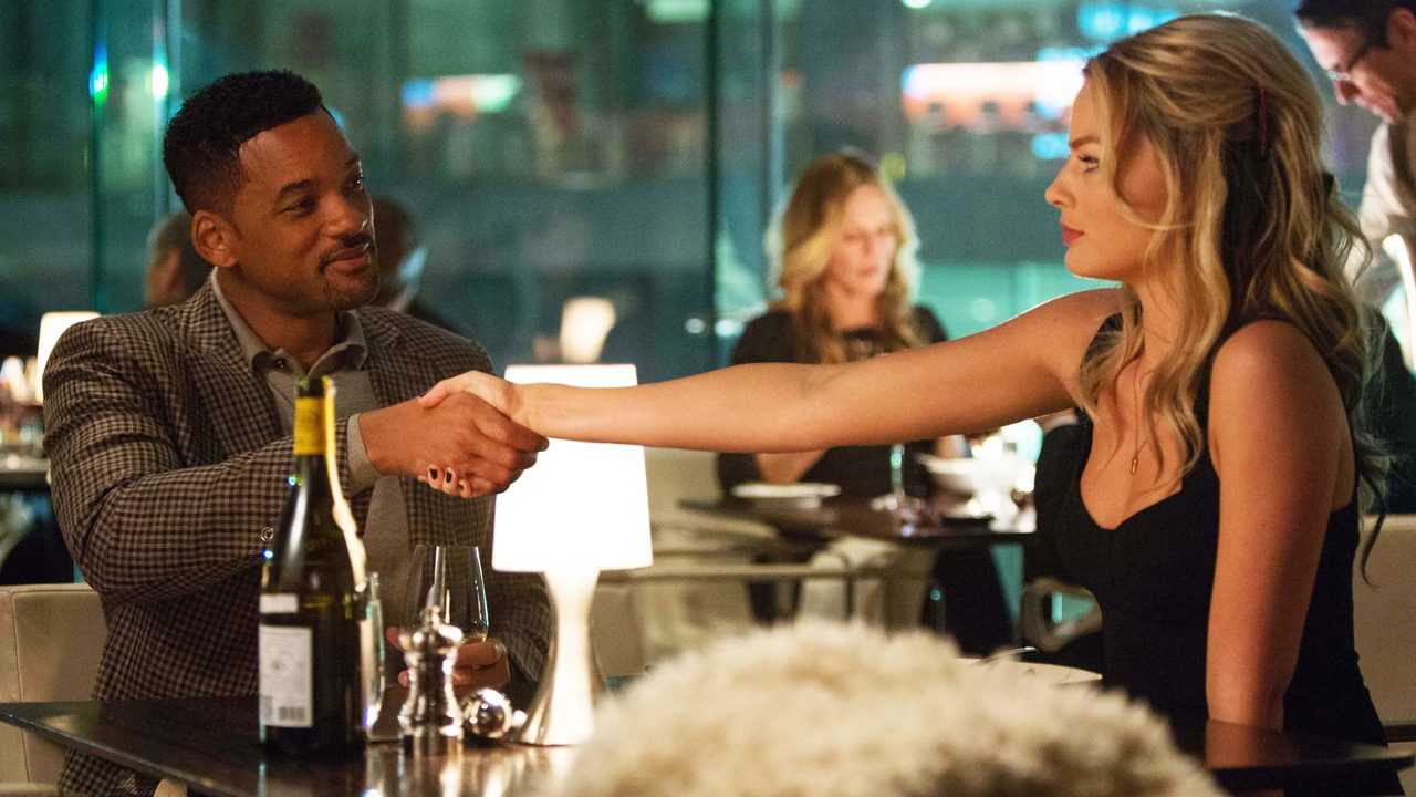 Will Smit en Margot Robbie in Focus