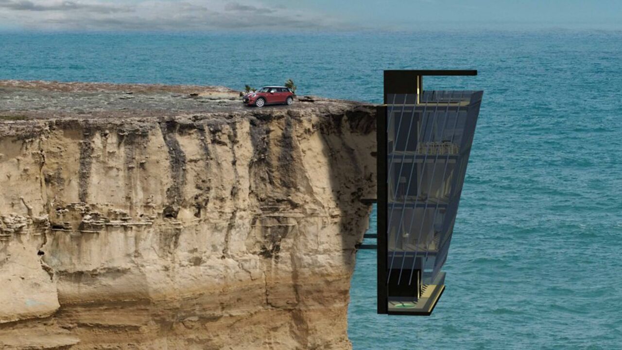Illustratie voor: Living on the edge: Dit klifhuis is waanzinnig
