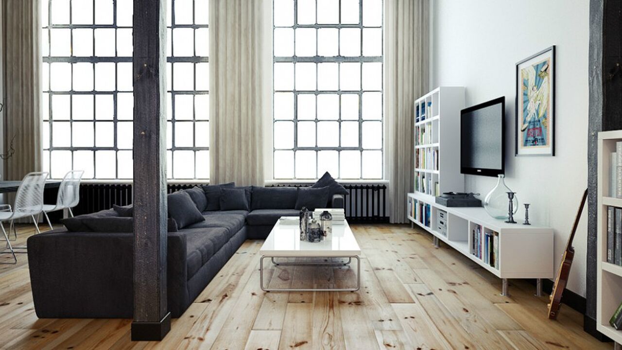 Illustratie voor: Dit industriele loft is pure mannelijkheid