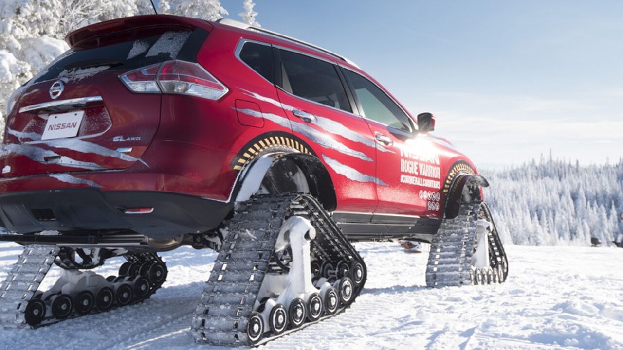 Illustratie voor: Met deze Nissan Rogue Warrior heb je geen skilift meer nodig